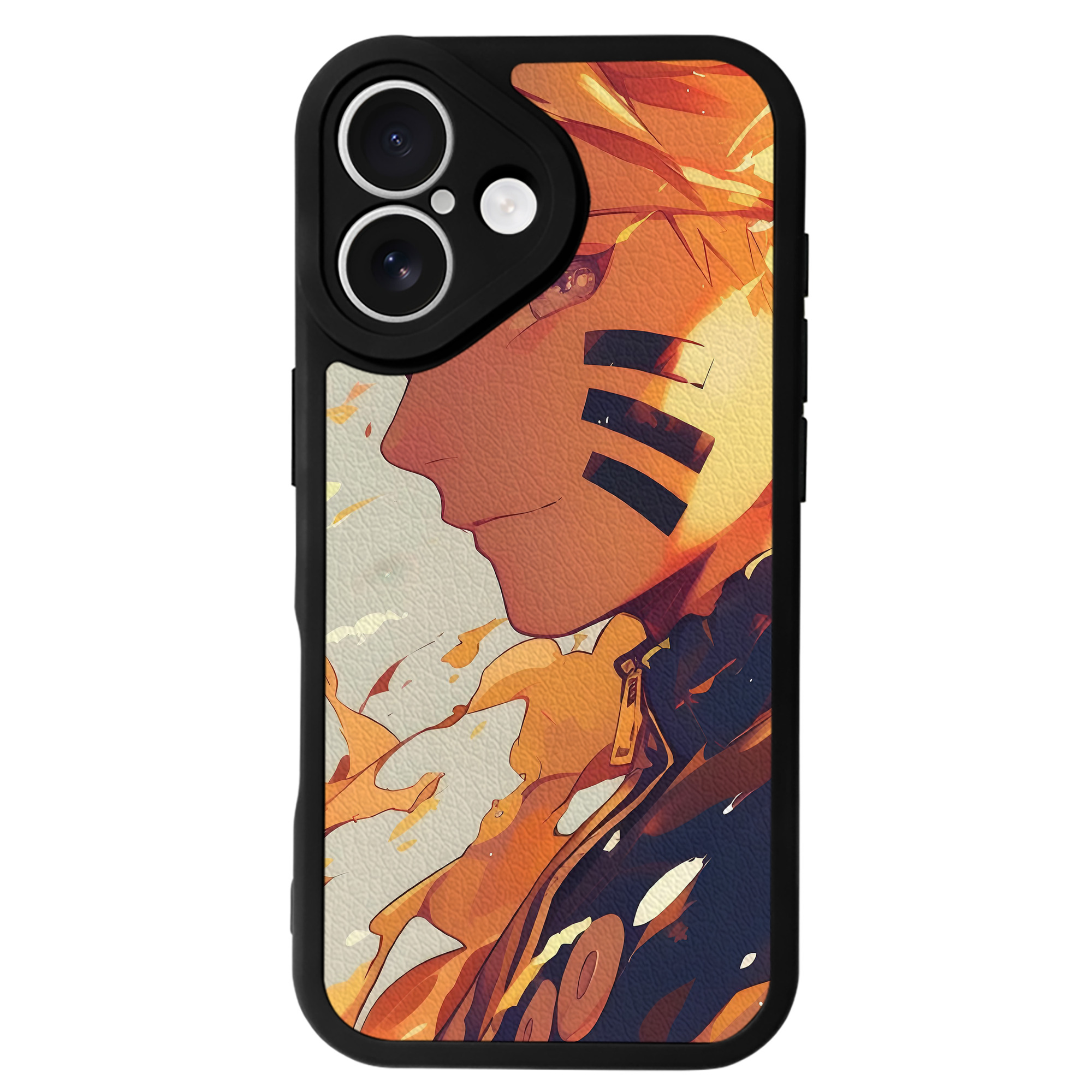 （画像用） NARUTO -ナルト- NARUTO -ナルト- 疾風伝 【iPhone 16シリーズ対応】シリコンスマホケース（レザー調） 材質：シリコン